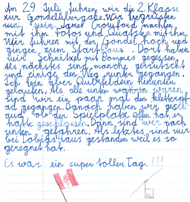 Gondelübergabe Bericht